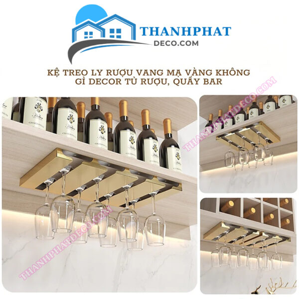 Giá Treo Ly Rượu Vang Cao Cấp GTL03